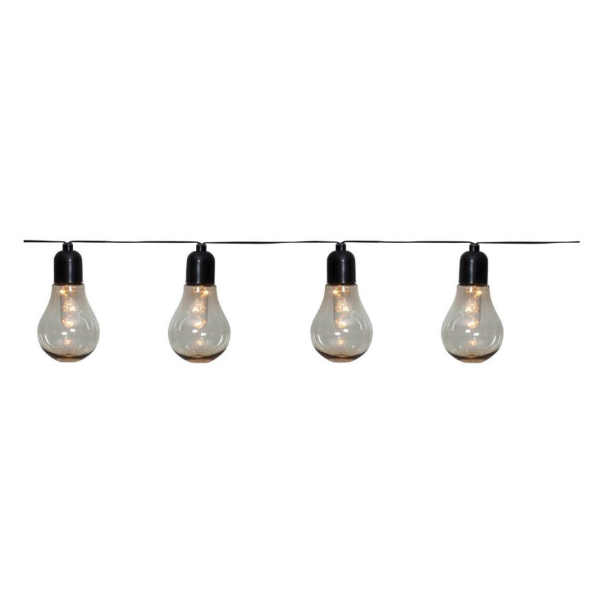 Eglo - LED Vonkajšia dekoračná reťaz 10xLED/0,06W/3V 2xAA IP44