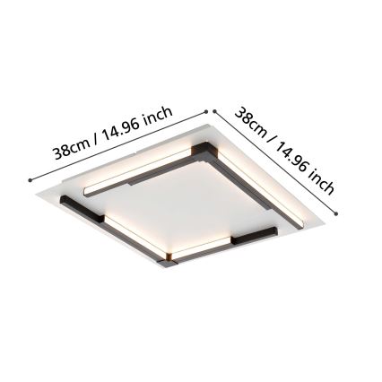 Eglo - LED Stmievateľné stropné svietidlo LED/25W/230V