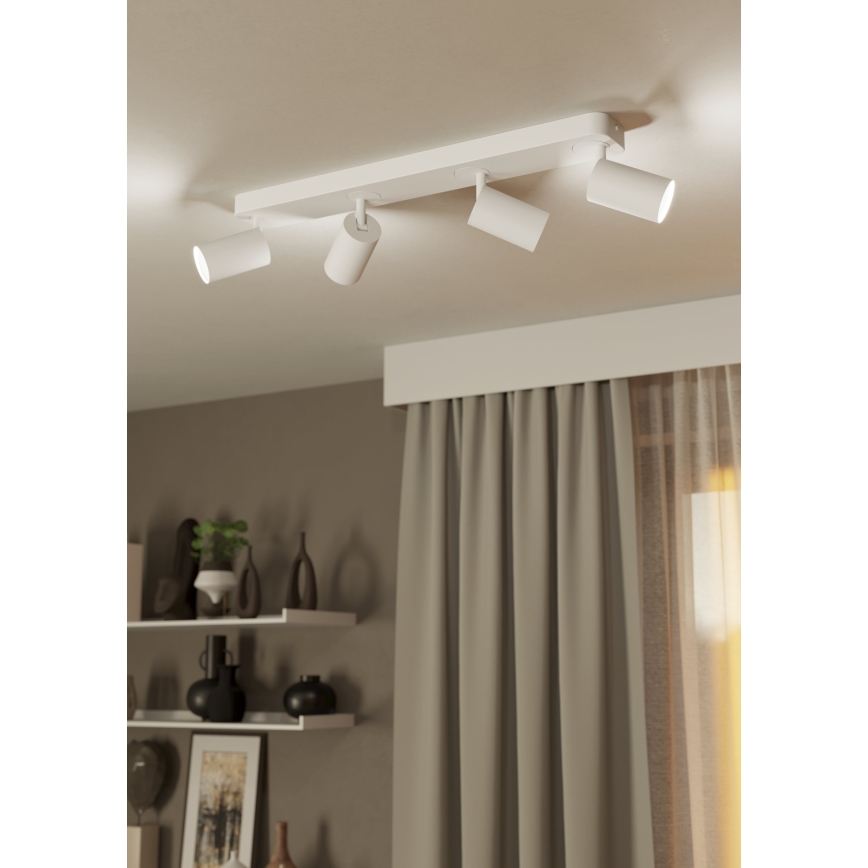 Eglo -LED RGBW Stmievateľné bodové svietidlo 4xGU10/4,9W/230V biela
