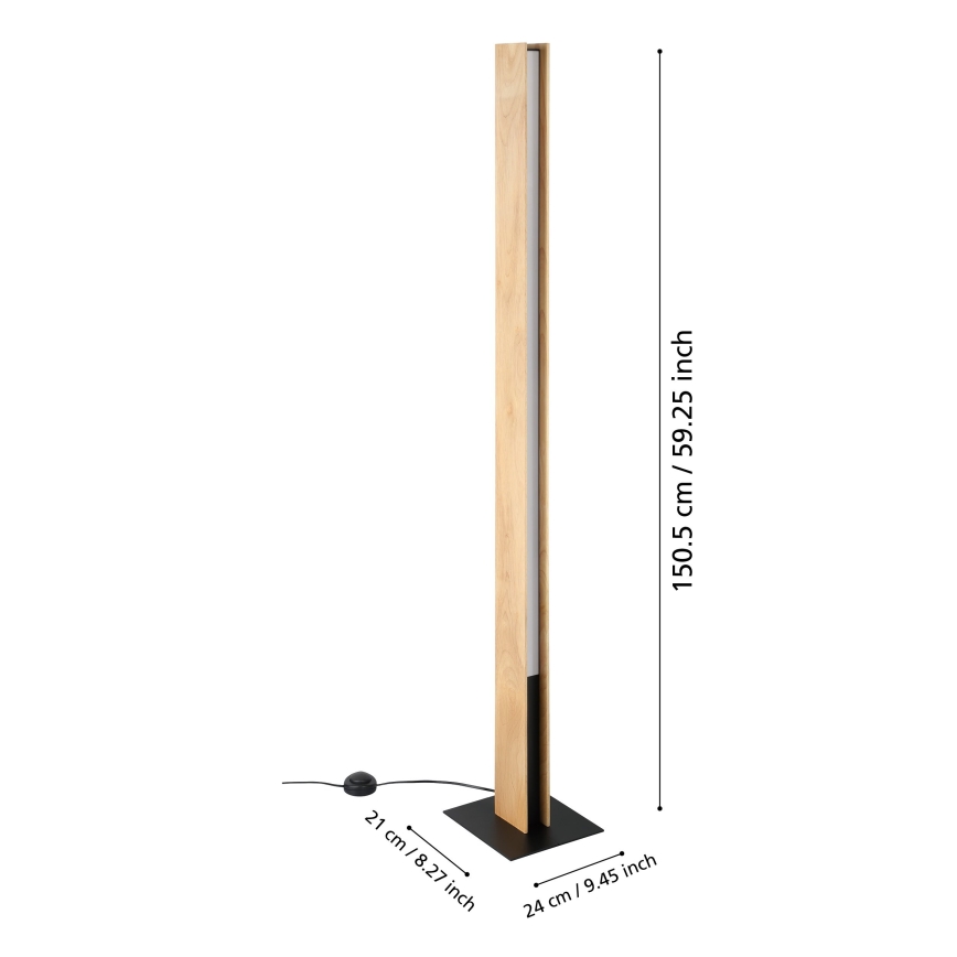 Eglo - LED RGBW Stmievateľná stojacia lampa LED/35W/230V 2700-6500K