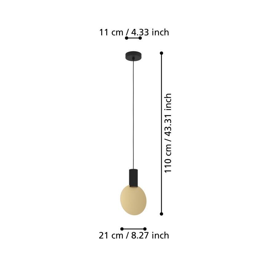 Eglo - LED Luster na lanku 1xGU10/4,5W/230V 3000K