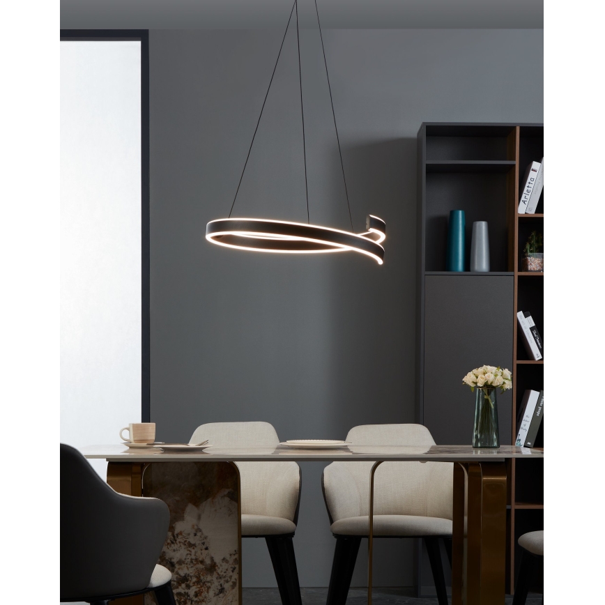 Eglo - LED Stmievateľný luster na lanku LED/42,5W/230V 3000-6500K