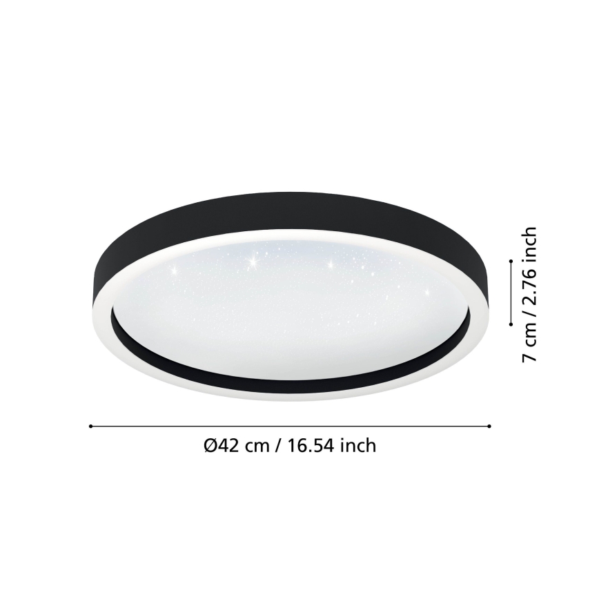 Eglo - LED RGBW Stmievateľné stropné svietidlo LED/17,8W/230V 2700-6500K