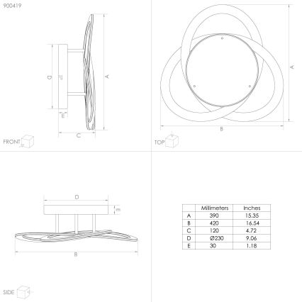 Eglo - LED Stropné svietidlo LED/35W/230V