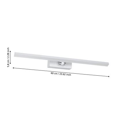Eglo - LED Kúpeľňové osvetlenie zrkadla LED/5W/230V IP44 biela
