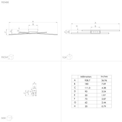 Eglo - LED Stmievateľné stropné svietidlo 2xLED/13W/230V