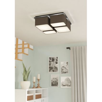 Eglo - Stropné svietidlo 4xE27/28W/230V