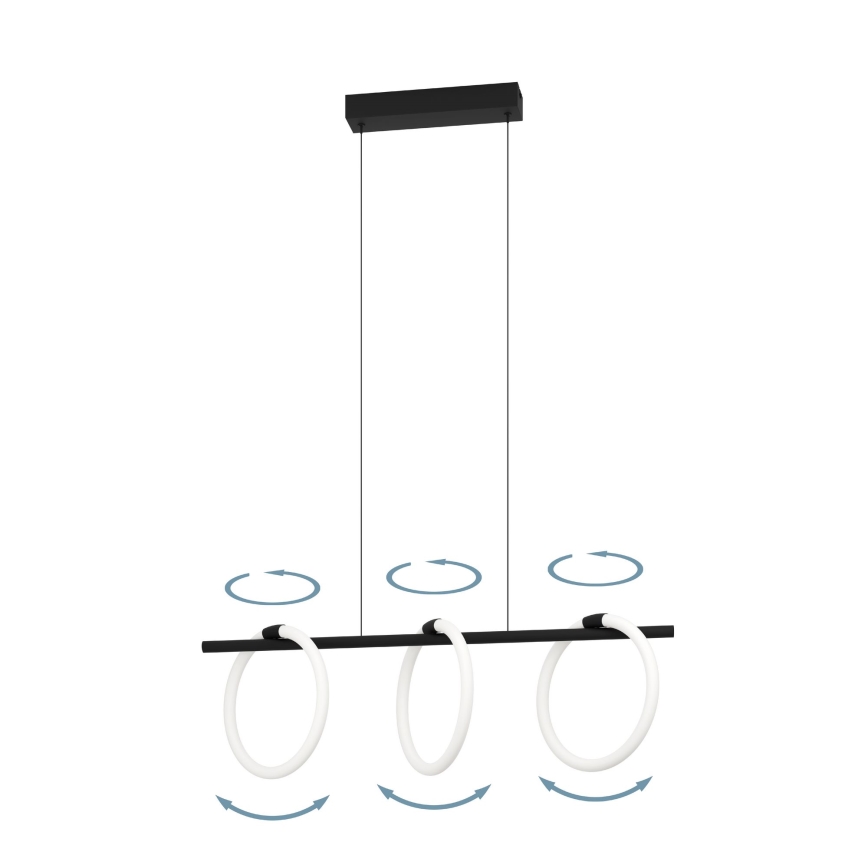 Eglo - LED Luster na lanku 3xLED/9W/230V