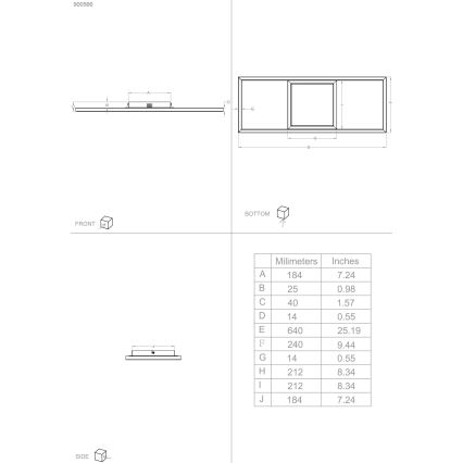 Eglo - LED RGBW Stmievateľné stropné svietidlo LED/21W/230V