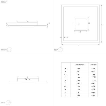 Eglo - LED RGBW Stmievateľné stropné svietidlo LED/21,5W/230V 3000-6000K + diaľkové ovládanie