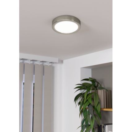 Eglo - LED Stmievateľné stropné svietidlo LED/11W/230V matný chróm