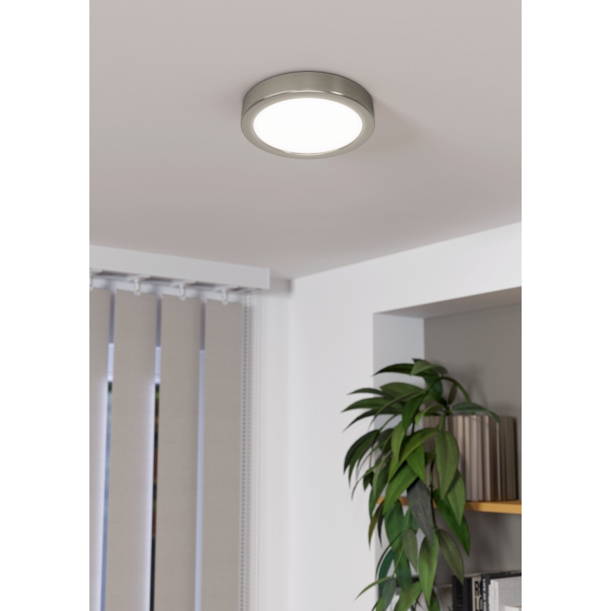 Eglo - LED Stmievateľné stropné svietidlo LED/11W/230V matný chróm