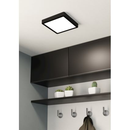 Eglo - LED Stmievateľné stropné svietidlo LED/17W/230V čierna