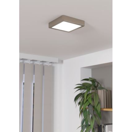 Eglo - LED Stmievateľné stropné svietidlo LED/11W/230V matný chróm