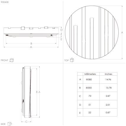 Eglo - LED Stropné svietidlo LED/19,5W/230V pr. 38 cm