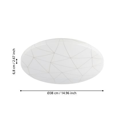 Eglo - LED Stropné svietidlo LED/19,5W/230V