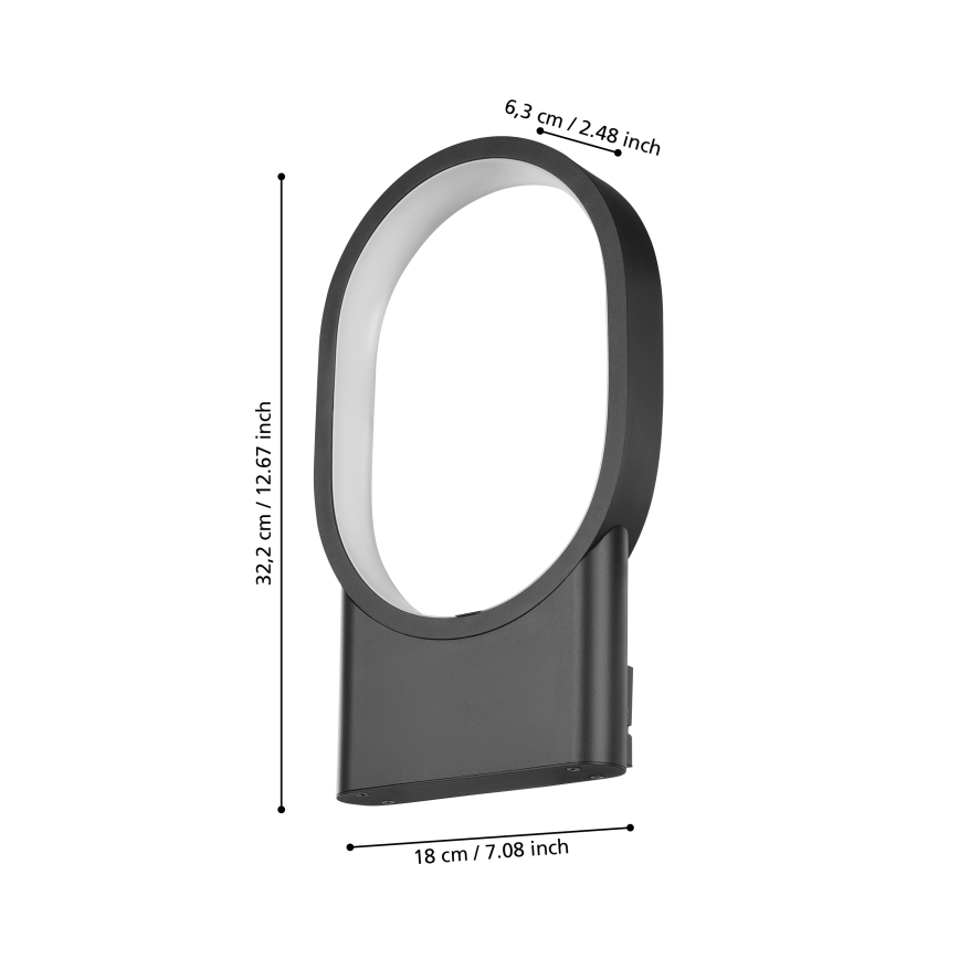 Eglo - LED Nástenné svietidlo LED/10,8W/230V