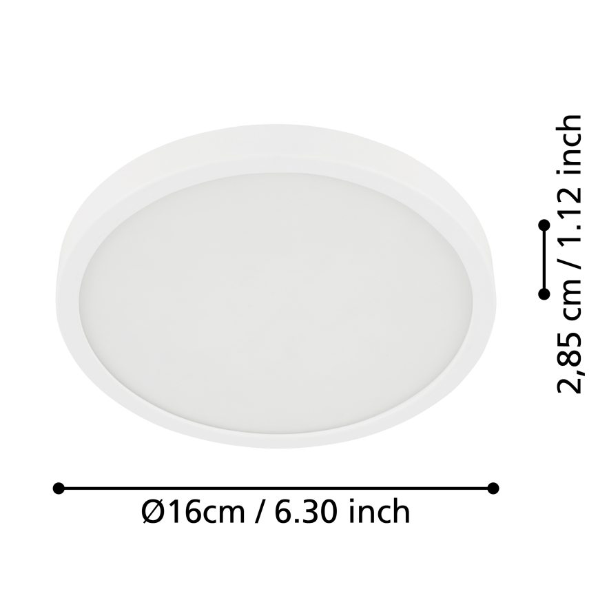 Eglo - LED Kúpeľňové stropné svietidlo LED/11W/230V IP44 biela