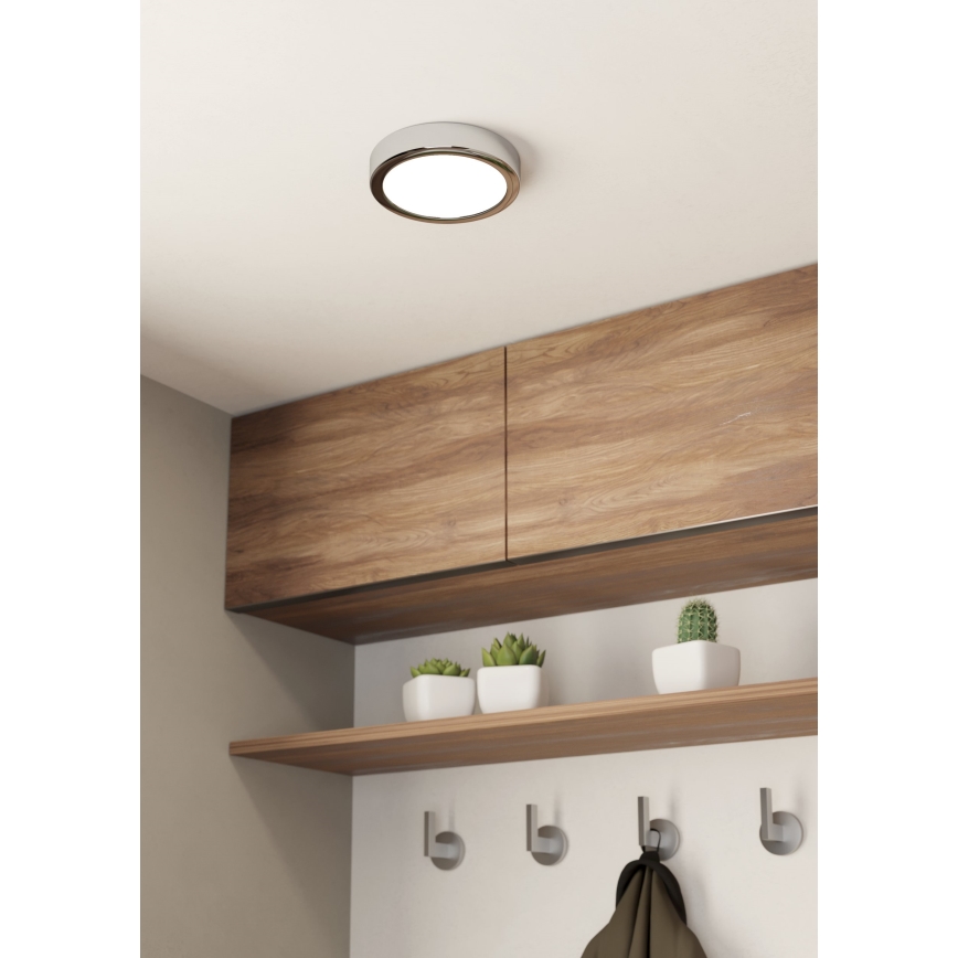 Eglo - LED Kúpeľňové stropné svietidlo LED/11W/230V IP44 lesklý chróm