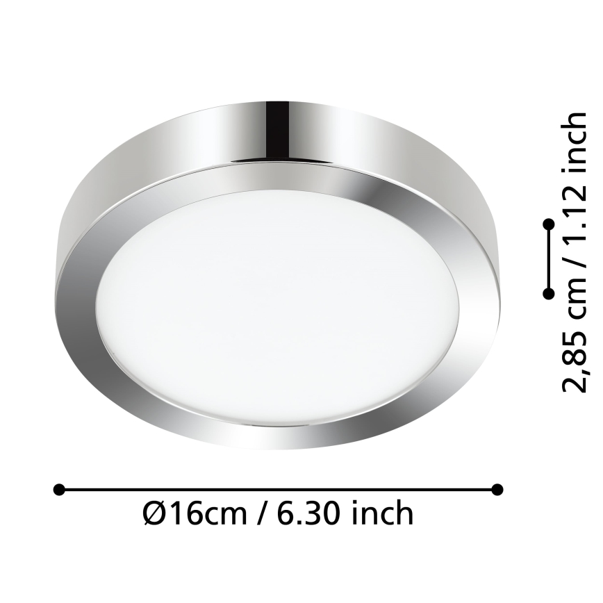 Eglo - LED Kúpeľňové stropné svietidlo LED/11W/230V IP44 lesklý chróm
