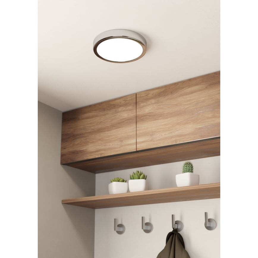Eglo - LED Kúpeľňové stropné svietidlo LED/17W/230V IP44 lesklý chróm