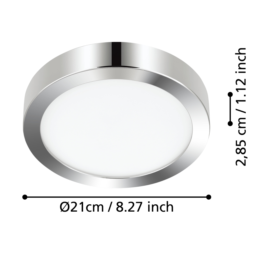 Eglo - LED Kúpeľňové stropné svietidlo LED/17W/230V IP44 lesklý chróm