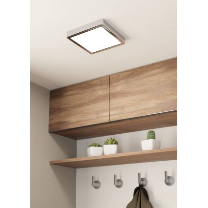 Eglo - LED Kúpeľňové stropné svietidlo LED/17W/230V IP44 chróm