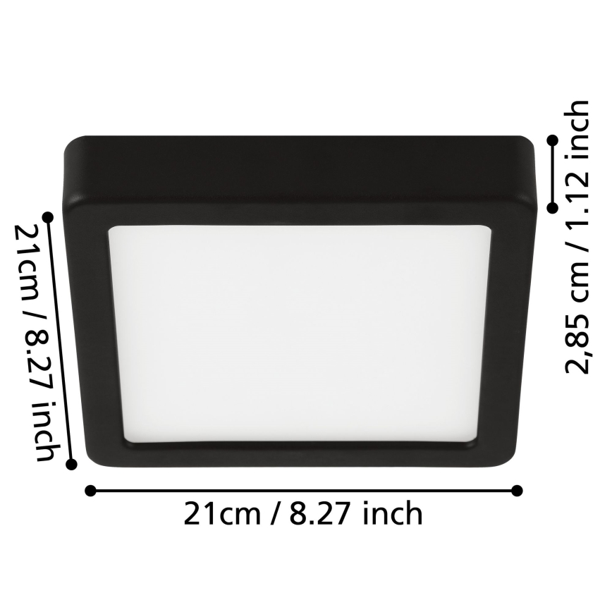 Eglo - LED Kúpeľňové stropné svietidlo LED/17W/230V IP44 lesklý chróm