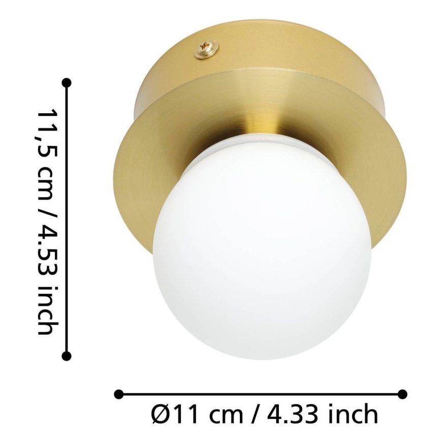 Eglo - LED Kúpeľňové stropné svietidlo LED/3,3W/230V IP44 zlatá