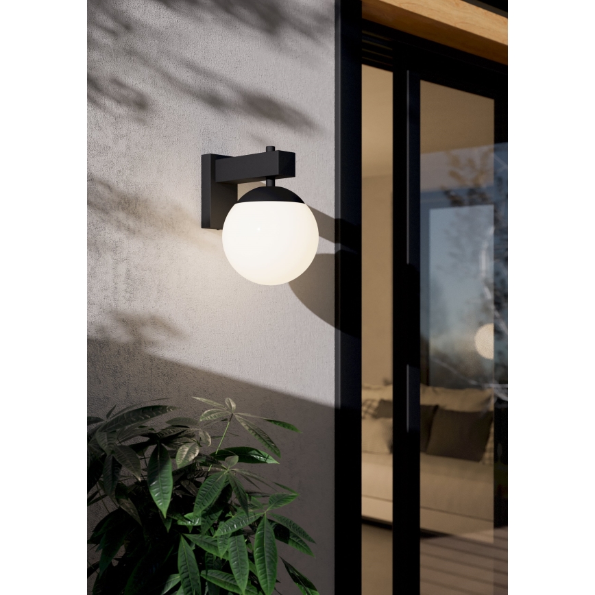 Eglo - Vonkajšie nástenné svietidlo 1xE27/40W/230V čierna IP44