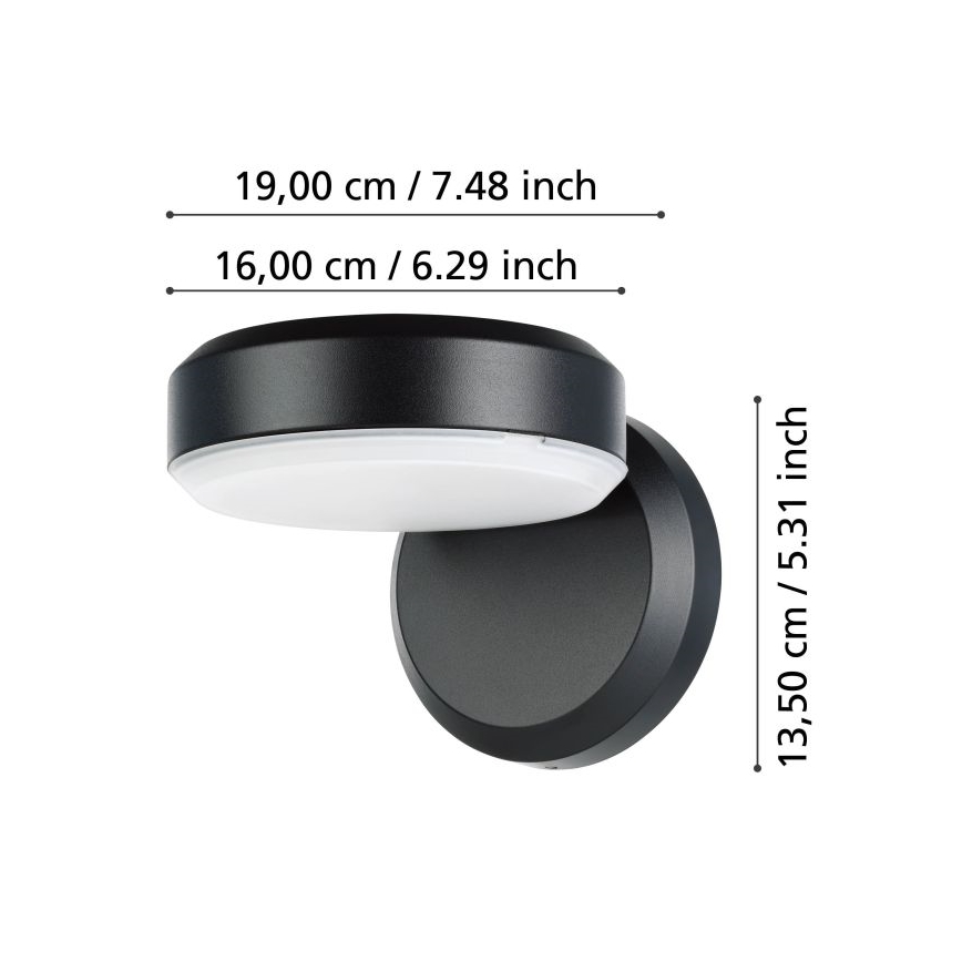 Eglo - LED Vonkajšie nástenné svietidlo LED/10,8/230V IP54