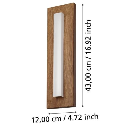 Eglo - LED Vonkajšie nástenné svietidlo LED/7W/230V IP44