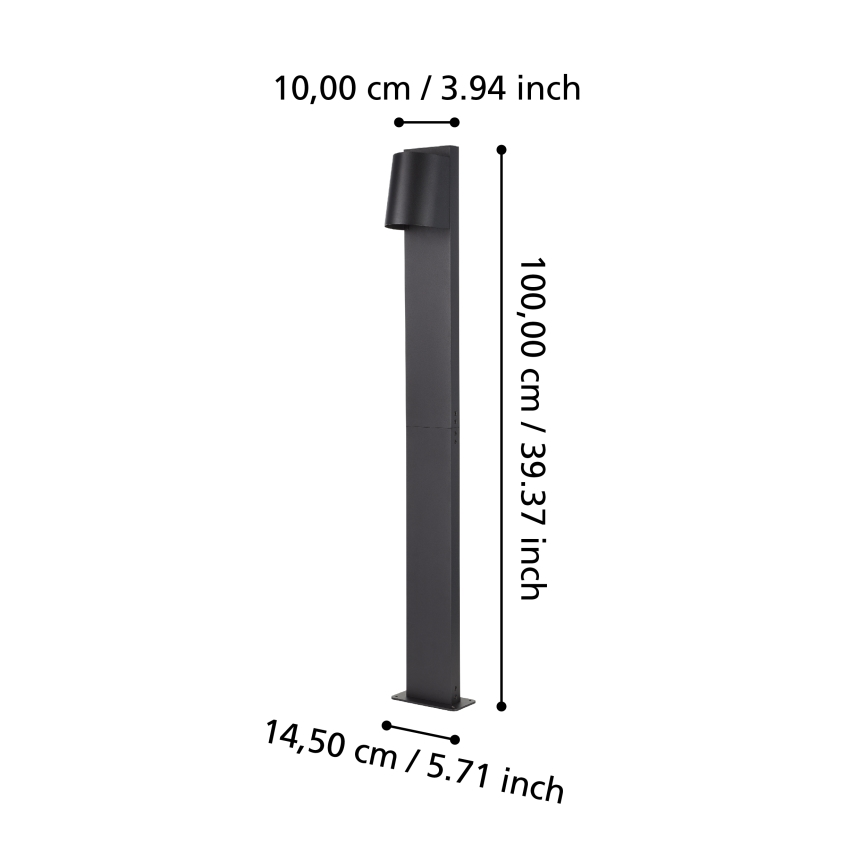 Eglo - LED Vonkajšia lampa 1xGU10/4,6W/230V IP54
