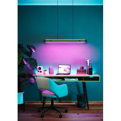 Eglo - LED RGBW Stmievateľný luster na lanku LED/34W/230V 2700-6500K