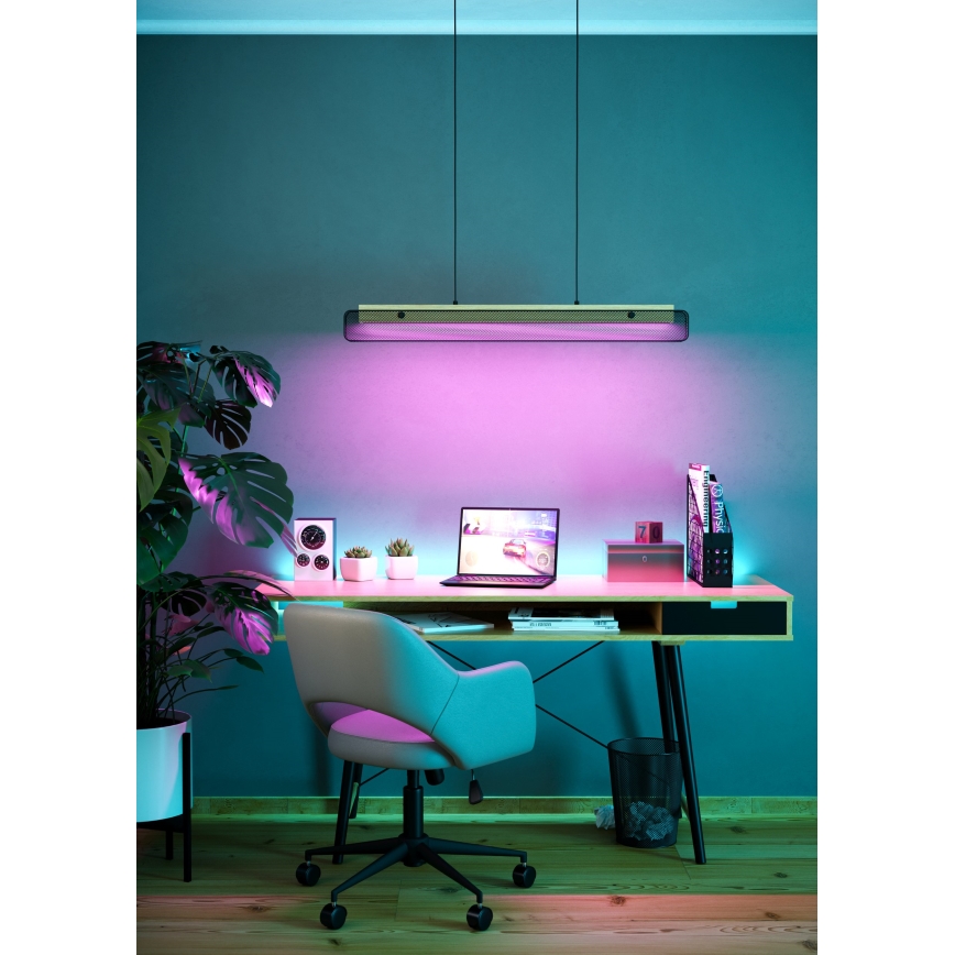 Eglo - LED RGBW Stmievateľný luster na lanku LED/34W/230V 2700-6500K