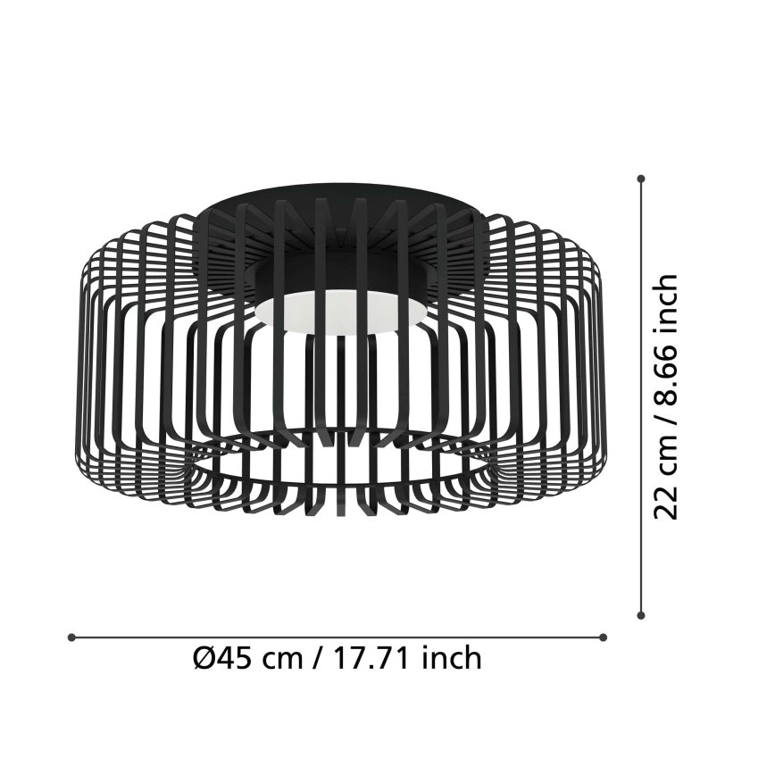 Eglo - LED RGBW Stmievateľné stropné svietidlo LED/22W/230V 2700-6500K