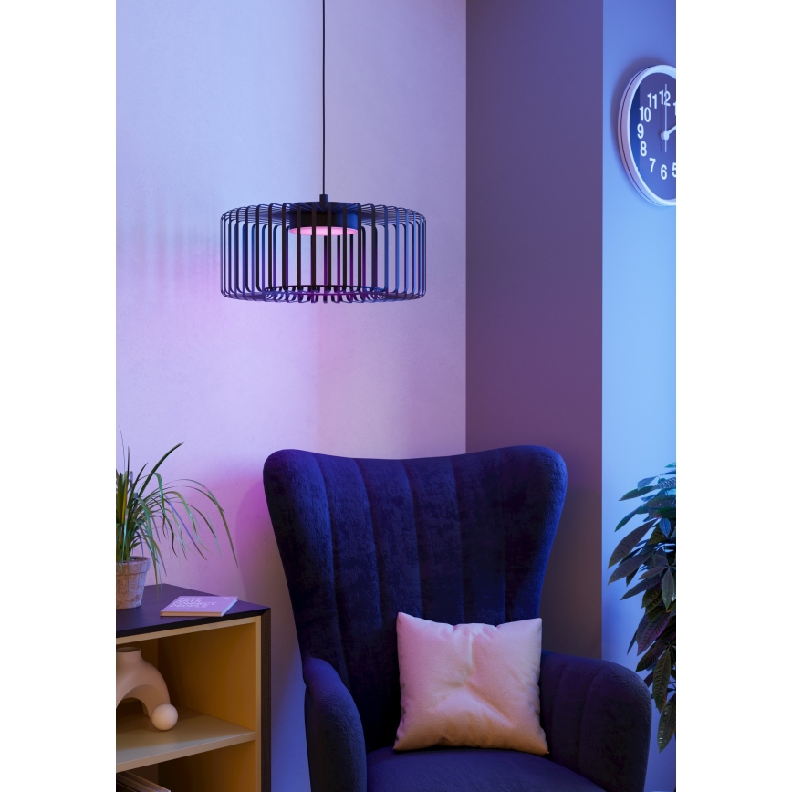 Eglo - LED RGBW Stmievateľný luster na lanku LED/22W/230V 2700-6500K