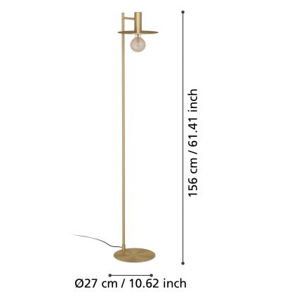 Eglo - Stojacia lampa 1xE27/40W/230V