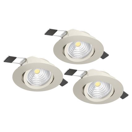 Eglo - SADA 3xLED Stmievateľné svietidlo 3xLED/6W/230V matný chróm