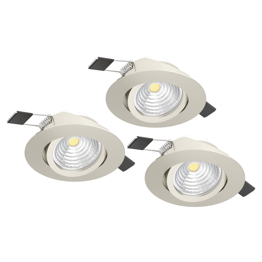 Eglo - SADA 3xLED Stmievateľné svietidlo 3xLED/6W/230V matný chróm