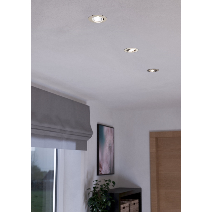 Eglo - SADA 3xLED Stmievateľné svietidlo 3xLED/6W/230V matný chróm