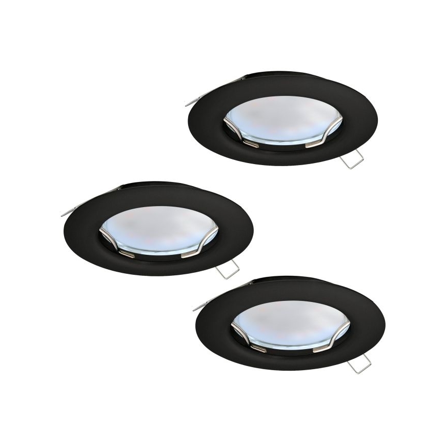 Eglo - SADA 3x LED Podhľadové svietidlo PENETO 1xGU10/2,8W/230V