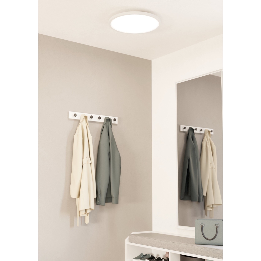 Eglo - LED Stmievateľné stropné svietidlo LED/33,5W/230V pr. 45 cm biela