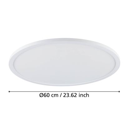 Eglo - LED Stmievateľné stropné svietidlo LED/41W/230V pr. 60 cm biela