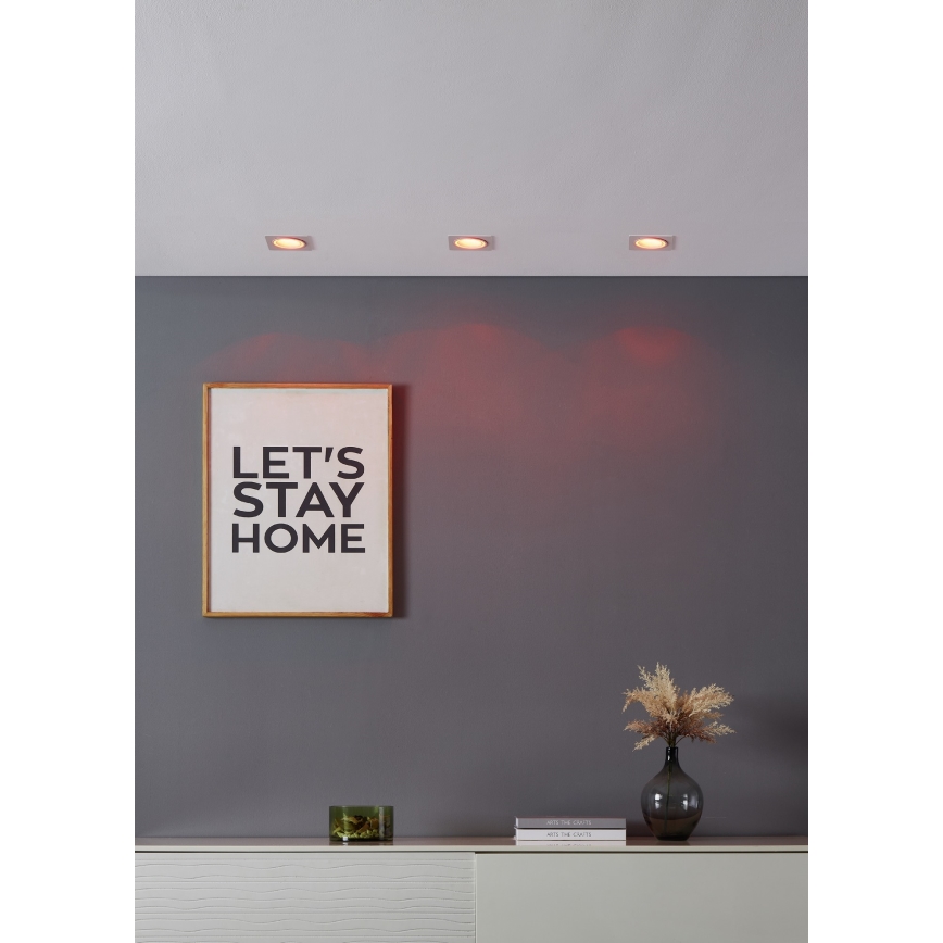 Eglo - LED RGBW Stmievateľné podhľadové svietidlo LED/4,7W/230V biela