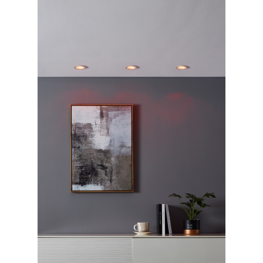 Eglo - LED RGBW Stmievateľné podhľadové svietidlo LED/4,7W/230V biela