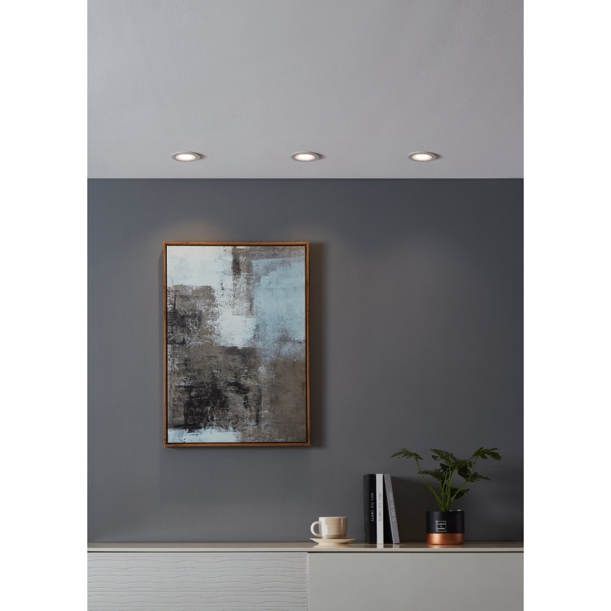 Eglo - LED RGBW Stmievateľné podhľadové svietidlo LED/4,7W/230V biela