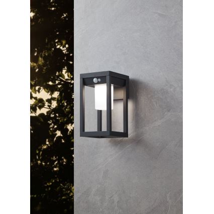 Eglo - LED Solárne nástenné svietidlo so senzorom LED/3,7W/3,7V 2000 mAh IP44