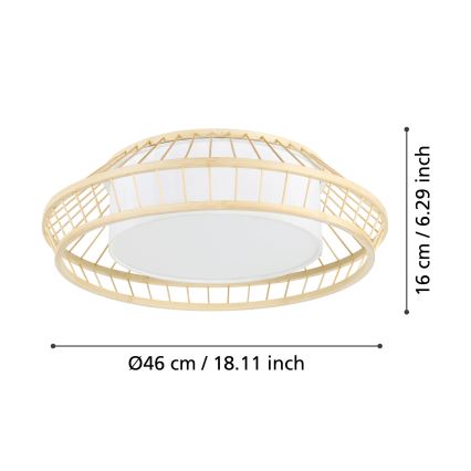 Eglo - LED RGBW Stmievateľné stropné svietidlo LED/22W/230V 2700-6500K