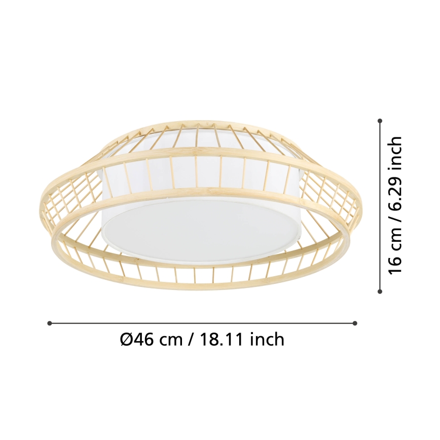 Eglo - LED RGBW Stmievateľné stropné svietidlo LED/22W/230V 2700-6500K